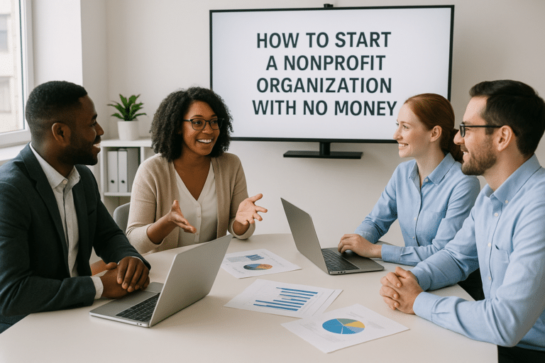 on How to Start a Nonprofit Organization with No Money