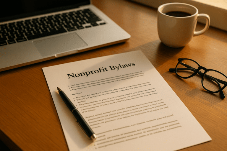 Sample Nonprofit Bylaws Template
